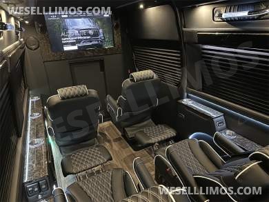 New Starlight Ceiling AMG Trim 14 Passenger Road Liner Limousine 2024 Auto Elite MB Sprinter - Sprinter for Sale in Elkhart, IN - Photo 18