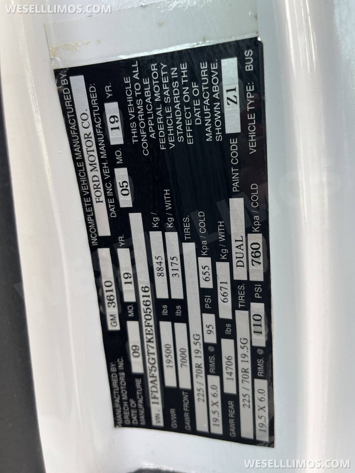 Photo of Limo Bus for sale: 2019 Ford F550 by Grech