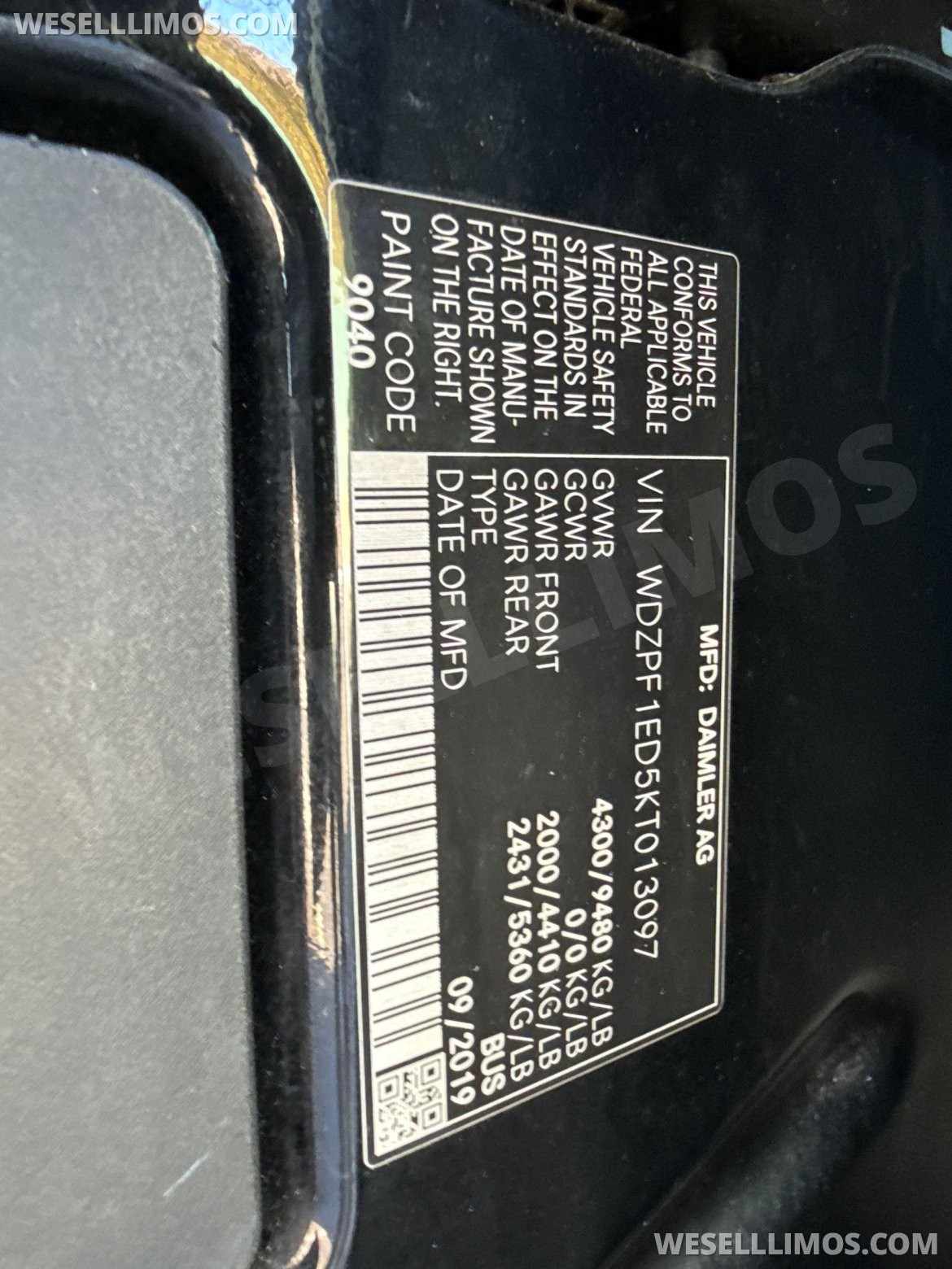 Photo of Sprinter for sale: 2019 Mercedes-Benz Sprinter 170"