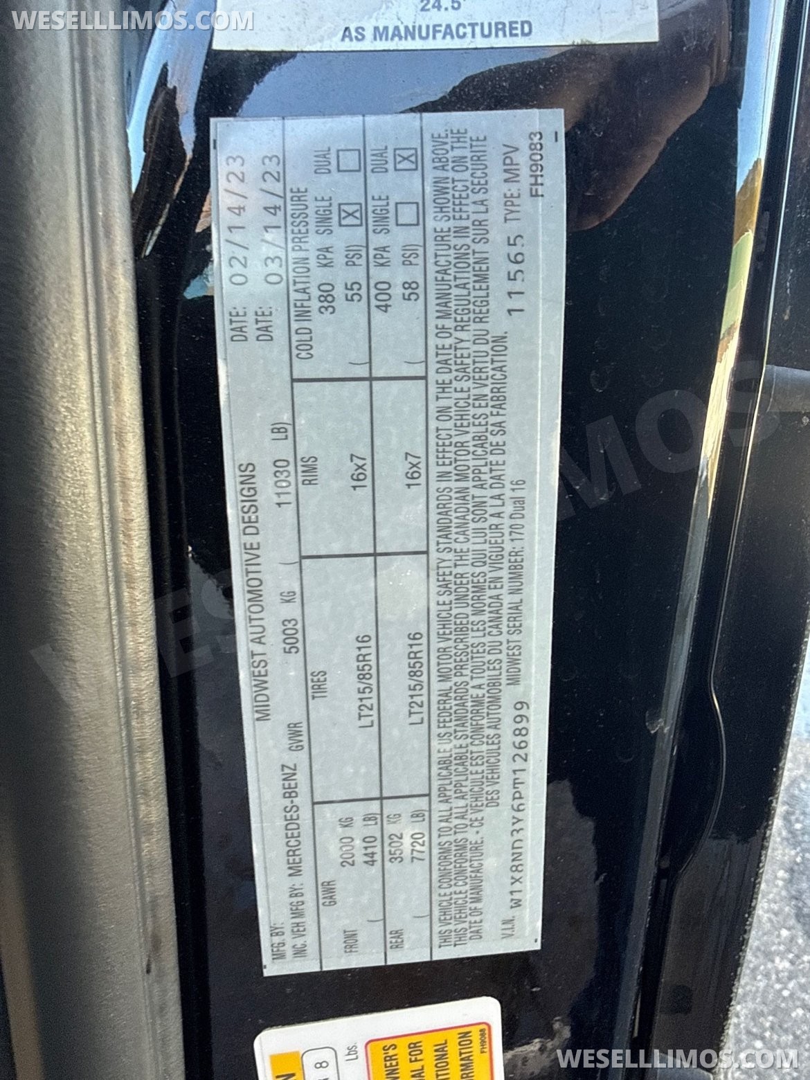 Photo of Sprinter for sale: 2023 Mercedes-Benz Sprinter 170" by Midwest Auto Movitve