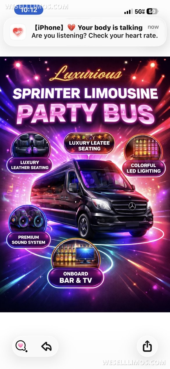 2016 Mercedes-Benz Sprinter Class M Limo Bus for Sale in Upper Marlboro, MD - Main Photo