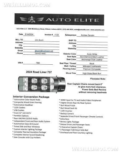 2024 Auto Elite Mercedes Sprinter 3500 Sprinter - Sprinter for Sale in Brighton, MI - Photo 18