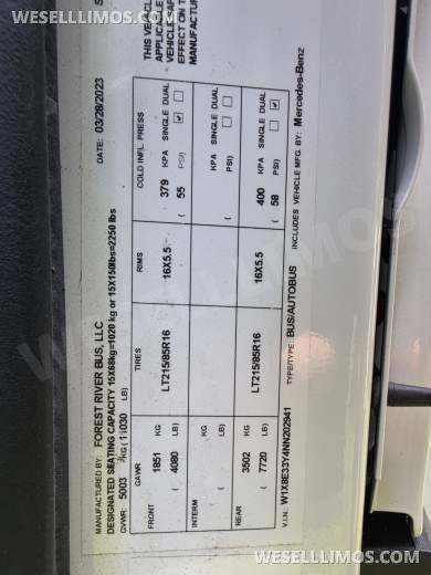 2022 Starcraft Mercedes Sprinter 3500 Sprinter - Sprinter for Sale in Westport, IN - Photo 16