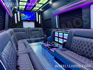 2026 Global Motor Coach Mercedes Benz Sprinter 3500 - Double J Seat Model Limo Bus - Limo Bus for Sale in Erie, PA - Photo 7
