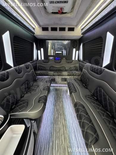 2025 limos by moonlight Mercedes-Benz 3500 170" Ext WB Sprinter - Sprinter for Sale in bloomington, CA - Photo 12
