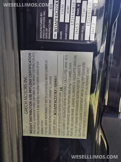 2019 Grech Mercedes-Benz 3500XD Limousine / 65k Miles - Limousine for Sale in Los Angeles, CA - Photo 34
