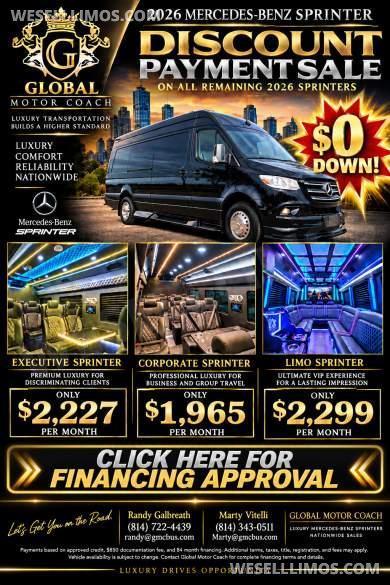 2026 Mercedes-Benz Sprinter Executive Shuttle Sprinter for Sale in Erie, Pennsylvania, US - Main Photo