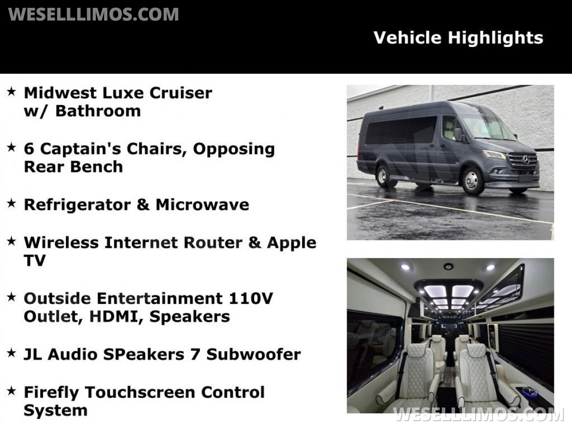 Photo of Sprinter for sale: 2025 Mercedes-Benz Luxe Cruiser Luxury Sprinter by Midwest Automotive Designs