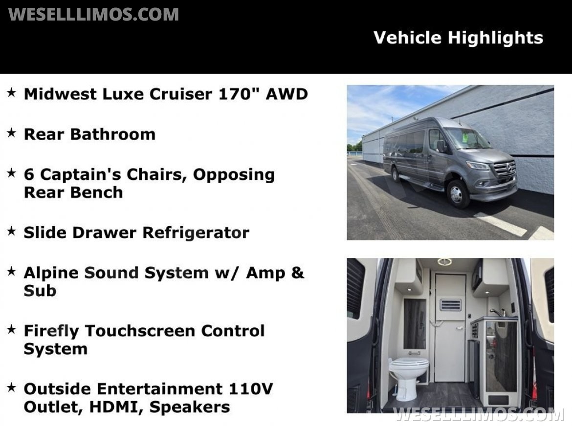 Photo of Sprinter for sale: 2026 Mercedes-Benz Luxe Cruiser Luxury Sprinter by Midwest Automotive Designs