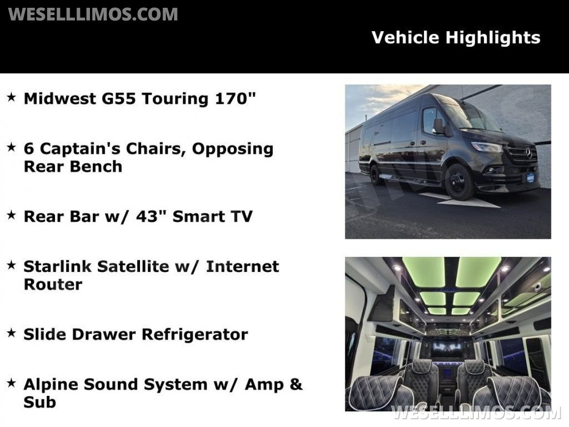 Photo of Sprinter for sale: 2026 Mercedes-Benz Luxury Sprinter 10-Passenger by Midwest Automotive Designs