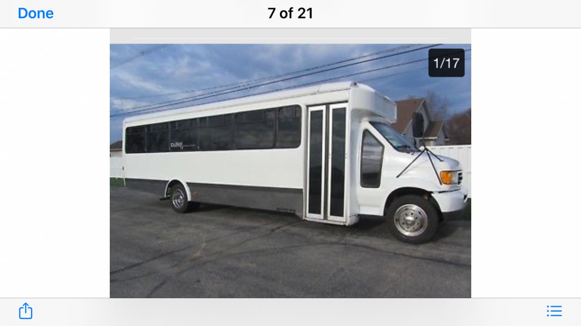 Limo Bus for sale: 2003 Ford Glaval Bus F450 31&quot;