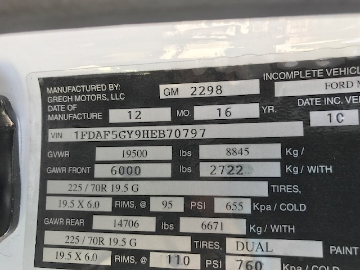 Photo of Shuttle Bus for sale: 2017 Ford F-550 33" by Grech Motors