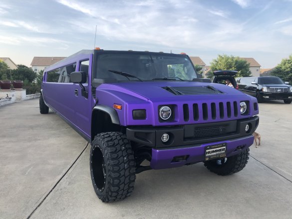 2005 Hummer Purple H2 Custom Limousine for Sale in Greenwood, IN - Photo 2