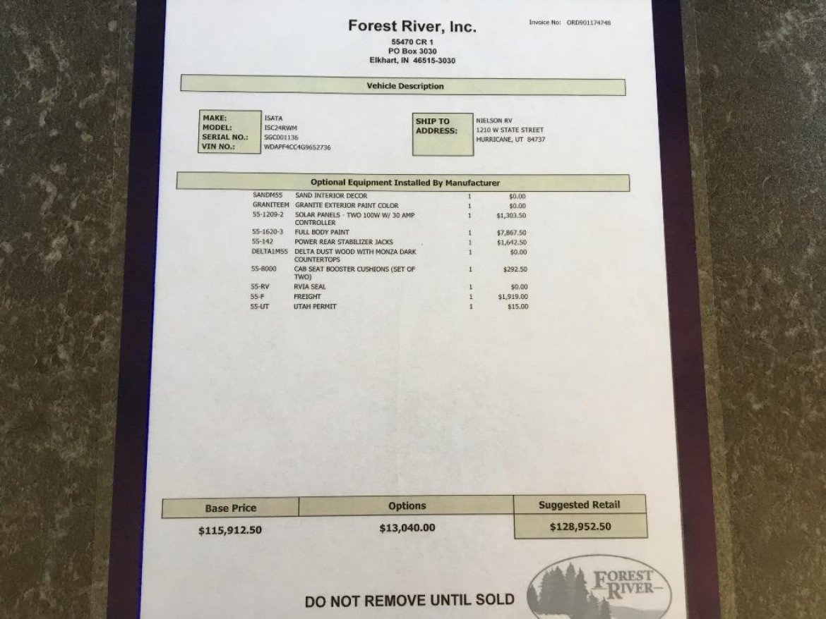 Photo of Sprinter for sale: 2017 Mercedes-Benz Dynamax Isata 3 24RW 295&quot; by Dynamax