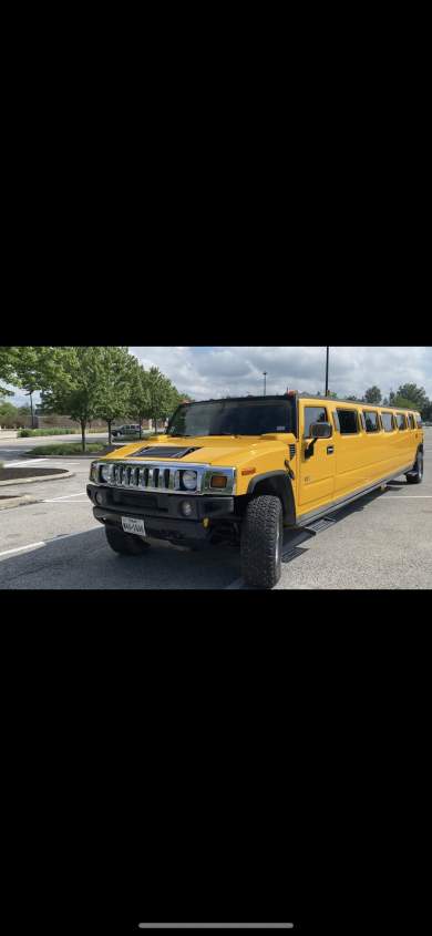 Yellow Exotic Hummer H2 Limousine