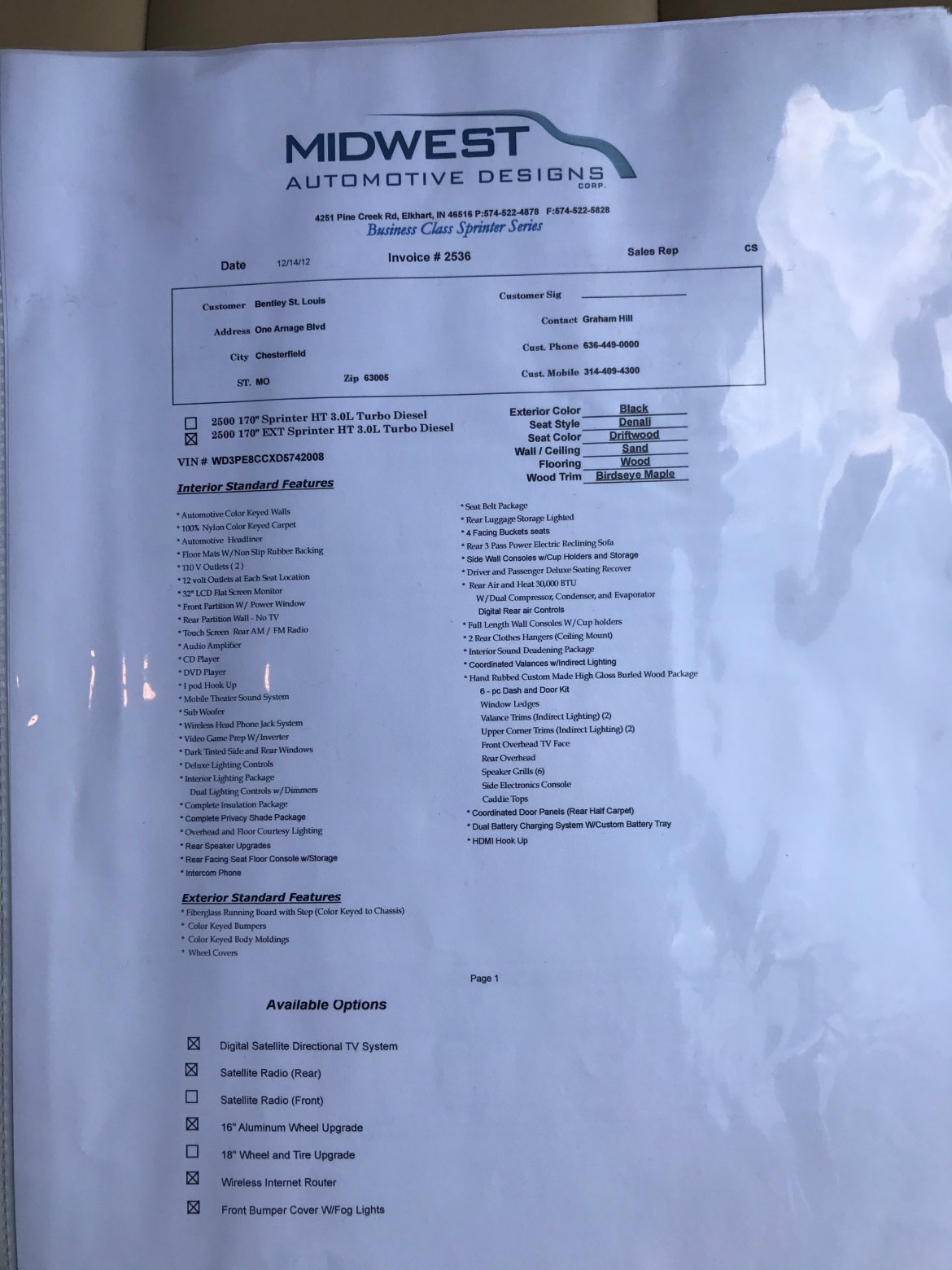 Photo of Sprinter for sale: 2013 Mercedes-Benz Sprinter by Midwest Automotive Design