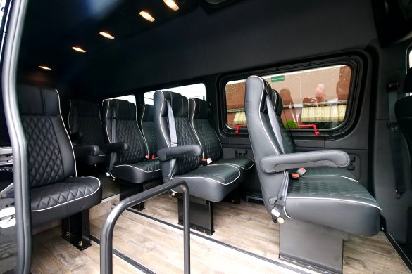 2024 HQ Custom Design - Mercedes-Benz Sprinter 170" 3500 Extended 15 Pass Shuttle Bus