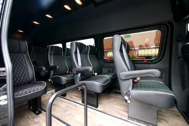 2024 HQ Custom Design - Mercedes-Benz Sprinter 170" 3500 Extended 15 Pass Shuttle Bus