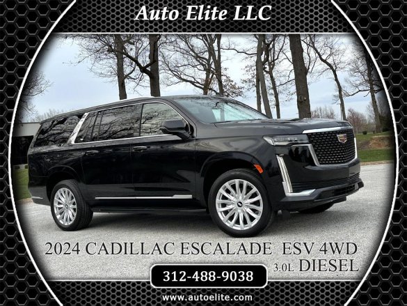 2024 Cadillac Escalade ESV 4WD 3L Diesel SUV Black/Black