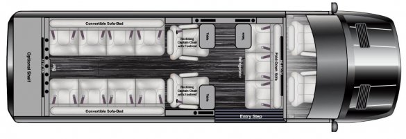 2023 AWD Road Liner Limousine 15 Passenger Auto Elite Mercedes-Benz Sprinter