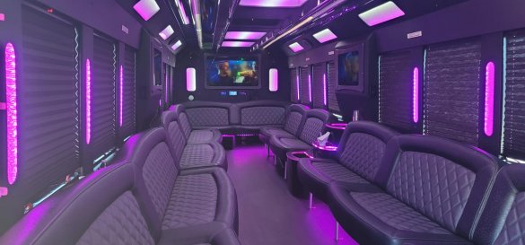 2016 tiffany party  ford f-650 limo bus