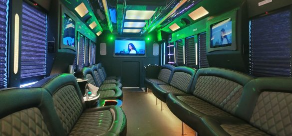 2016 tiffany party  ford f-650 limo bus