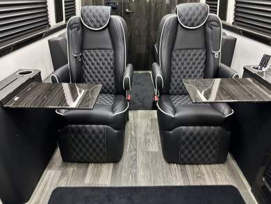 2025 OGV LUXURY Mercedes-Benz 10 Passenger Arched Partition - Rear Bathroom Sprinter