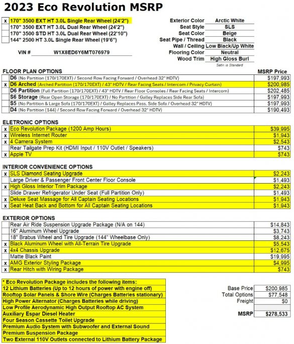 2023 V6 4x4 Eco Revolution Limousine Auto Elite Mercedes-Benz Sprinter