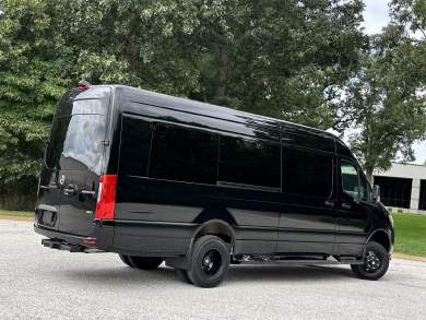 2024 AWD 15 Passenger Coach Auto Elite Mercedes-Benz Sprinter Massive Three Story Trunk