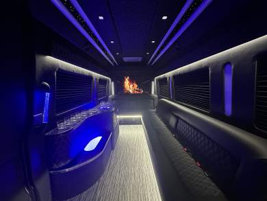 2024 Global Motor Coach Mercedes-Benz Sprinter 3 Seat Limousine Party Bus