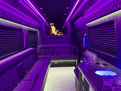 2024 Global Motor Coach Mercedes-Benz Sprinter 3 Seat Limousine Party Bus