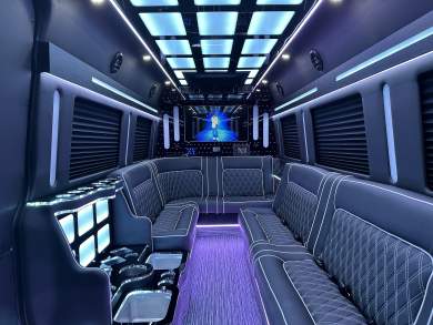 2024 Global Motor Coach Mercedes-Benz Sprinter Double J Limousine Party Bus