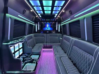 2024 Global Motor Coach Mercedes-Benz Sprinter Double J Limousine Party Bus