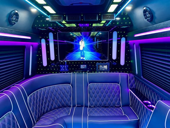 2024 Global Motor Coach Mercedes-Benz Sprinter Double J Limousine Party Bus