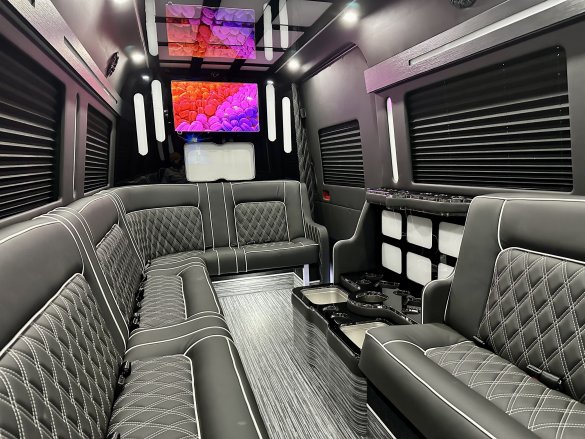 2024 Global Motor Coach Mercedes-Benz Sprinter Double J Limousine Party Bus