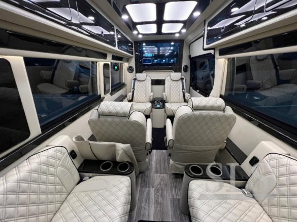 2025 Mercedes-Benz Class Dual Bench 10 Passenger with Full Partition #13800