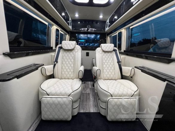 2025 Mercedes-Benz Class Dual Bench 10 Passenger with Full Partition #13800