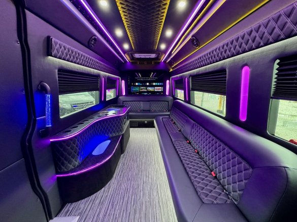 2024 Global Motor Coach Mercedes-Benz Sprinter 3500 3 Seat Limousine