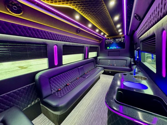 2024 Global Motor Coach Mercedes-Benz Sprinter 3500 3 Seat Limousine