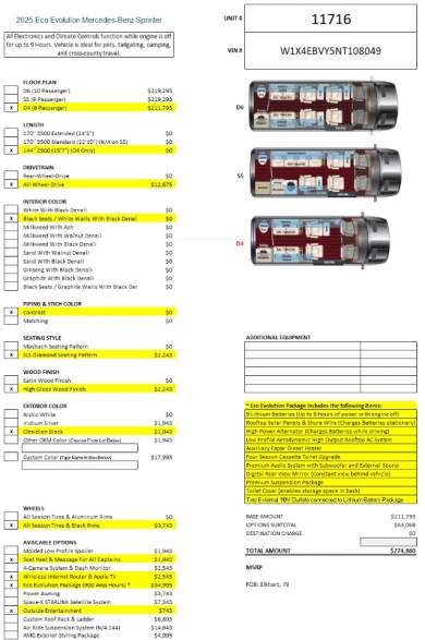 2025 Eco Evolution AWD 144WB Auto Elite Mercedes-Benz Sprinter