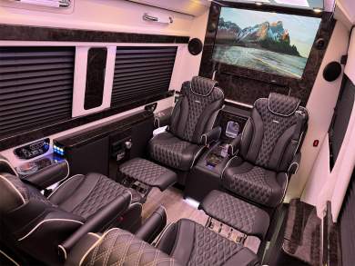 Maybach Trim Leather Seats Air Ride Road Liner Limousine MB Sprinter