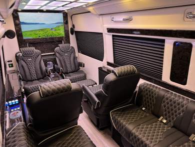 Maybach Trim Leather Seats Air Ride Road Liner Limousine MB Sprinter