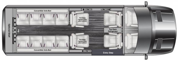 Maybach Trim Leather Seats Air Ride Road Liner Limousine MB Sprinter